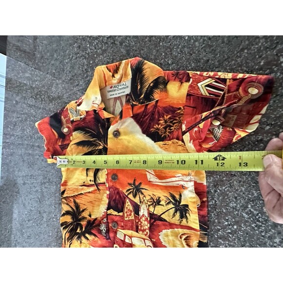 Royal Hawaiian Creations Kids Hawaiian Shirt, tuddler 12 Months - Picture 5 of 6